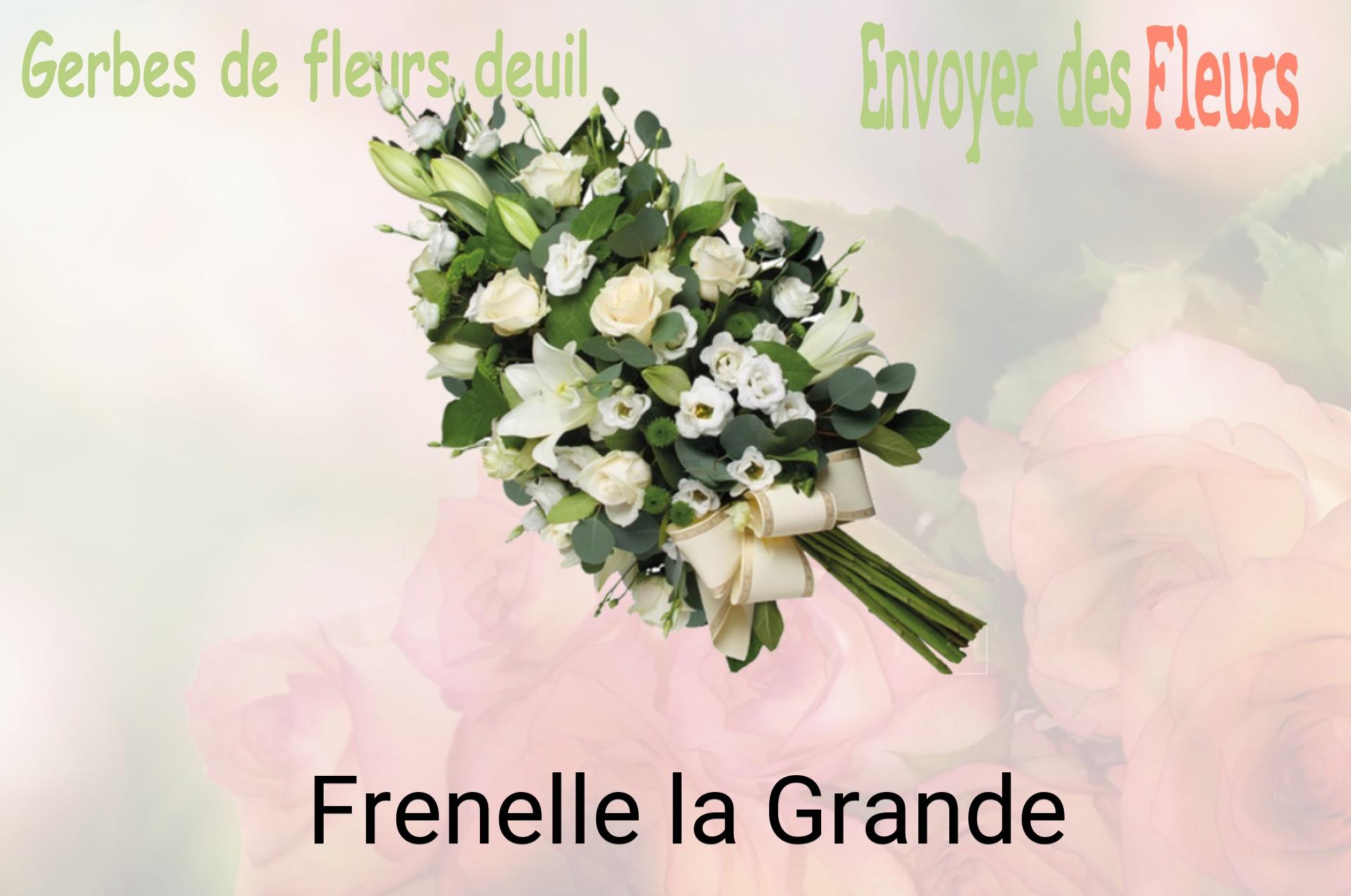 Gerbe de fleurs de deuil livrée à Frenelle-la-Grande